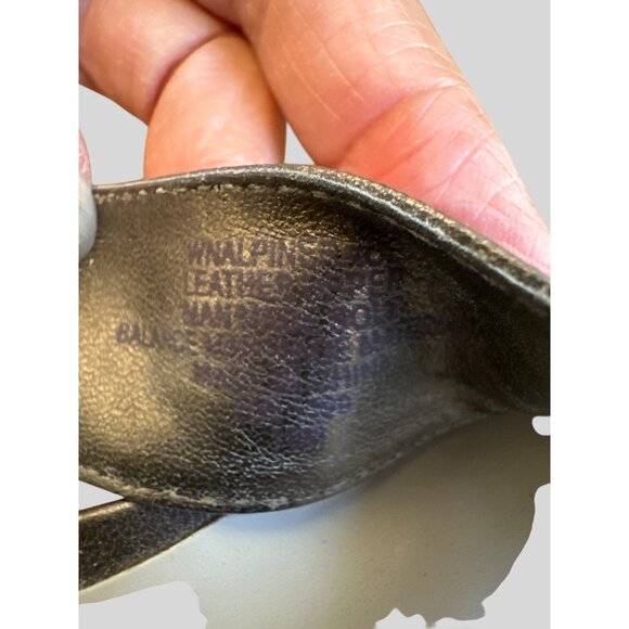 Clark's Size 10 Leather  Elegant Stylist Sandal Cork Wedge Platform Gold Tone - Picture 10 of 10